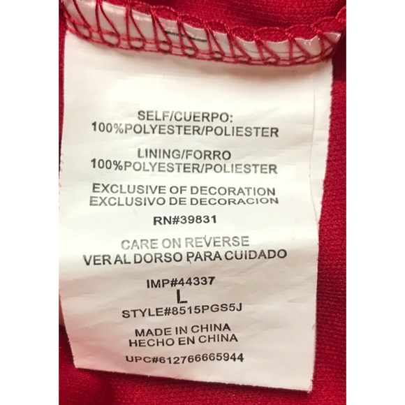 MYMICHELLE Large Red & Yellow Dress - Picture 6 of 8